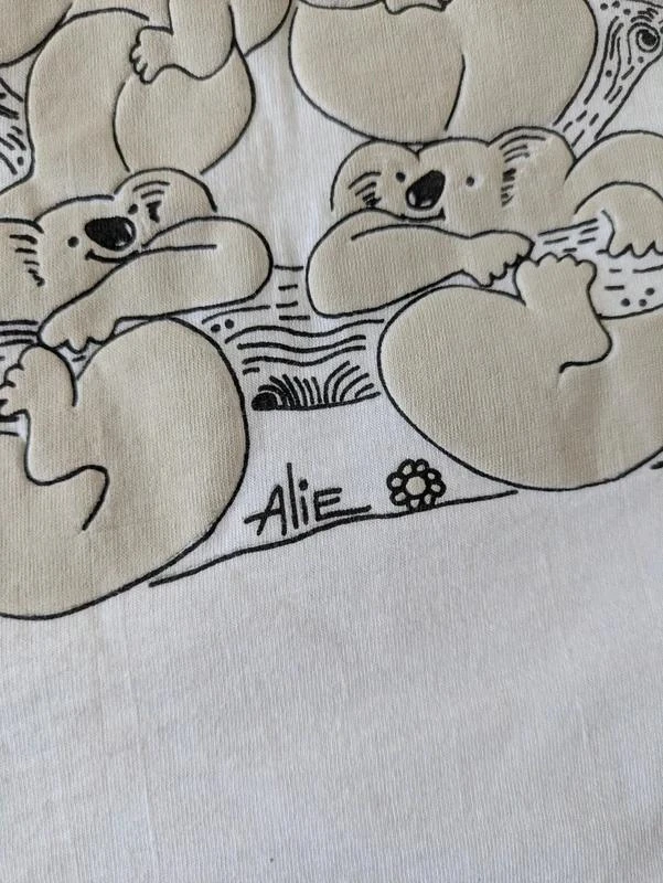 Vintage T-shirt uit de jaren 80 Alies Design Australia Beren geweldige uitzichten op Australië – photo 4
